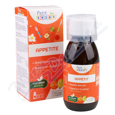 Petit Chéne Appetite 125ml dětský sirup na podporu a zvýšení chuti k jídlu