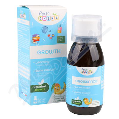 Petit Chéne Croissance 125ml sirup na podporu učení a správný růst a vývoj kostí