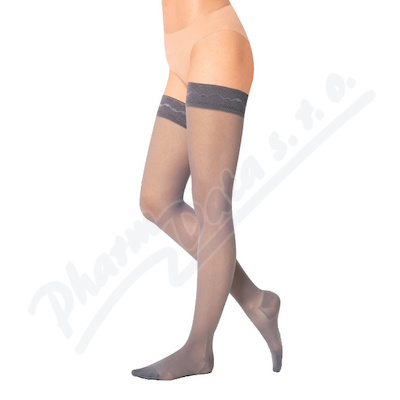 Relax Premium Stehenní punčochy vel.M grey sky