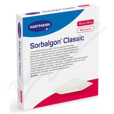 Sorbalgon Classic sterilní krytí 10cmx10cm 10 kusů