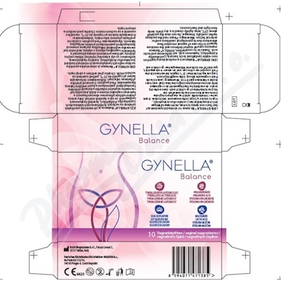 Gynella Balance 10 vaginálních čípků