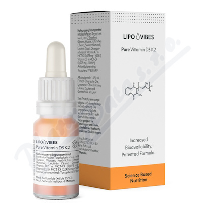 Lipovibes Pure Vitamin D3 K2 10 ml