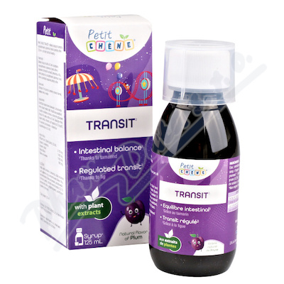 Petit Chéne Transit 125 ml dětský sirup na podporu vyprazdňování