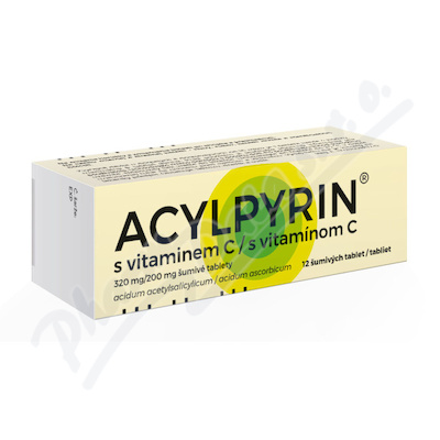 Acylpyrin s vitaminem C 320mg/200mg 12 šumivých tablet