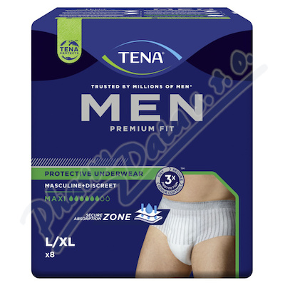 Tena Men Pu Maxi L/XL kalhotky absorpční natahovací,boky 95-125CM,1430ML