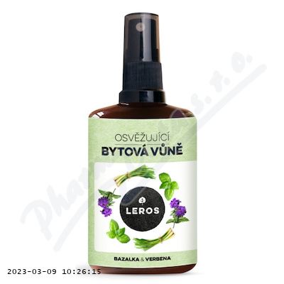 Leros Osvěžující bytová vůně bazalka & verbena 100 ml