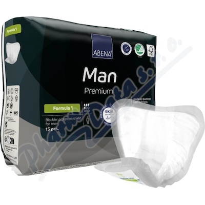 Abena Man Premium Formula 1 vložky absorpční, pro muže, 450ml, 15ks