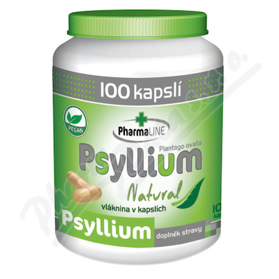 PharmaLine Psyllium natural 100 kapslí