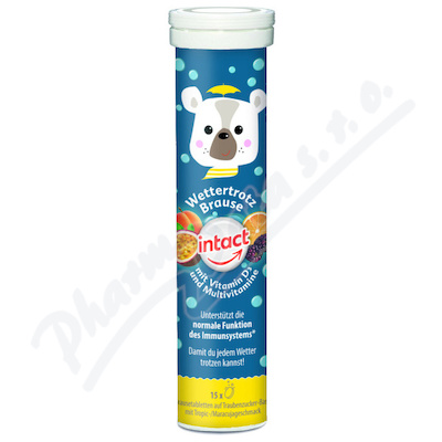 Intact Statný medvěd vit.D3+multivitamin 15 šumivých tablet