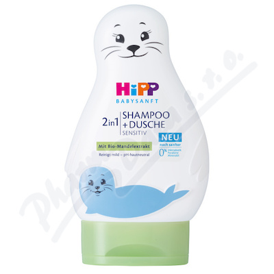 Hipp Babysanft šampon vlasy a tělo lachtan 200 ml