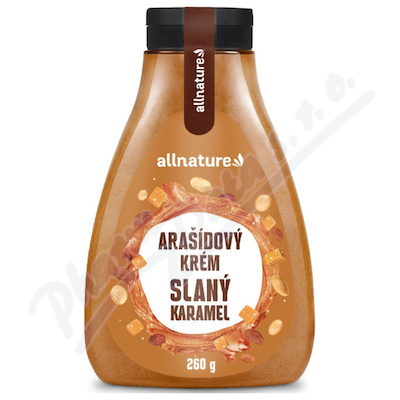 Allnature Arašídový krém slaný karamel 260g