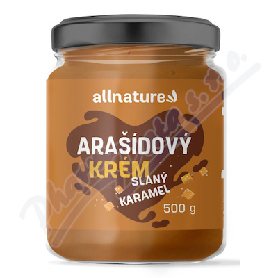 Allnature Arašídový krém slaný karamel 500 g