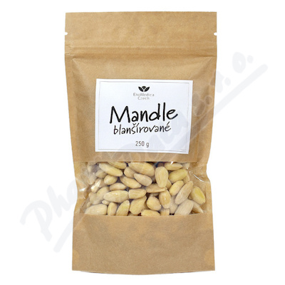 Mandle blanšírované 250 g Ekomedica