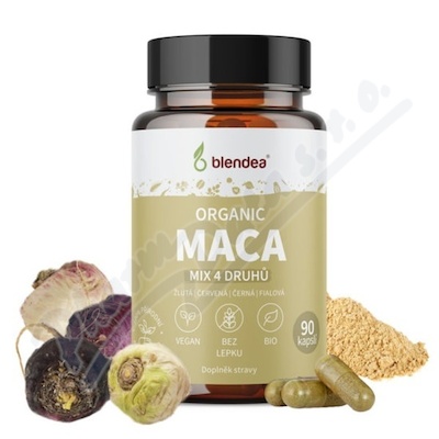 Blendea Maca mix 4 druhů Bio 90 kapslí