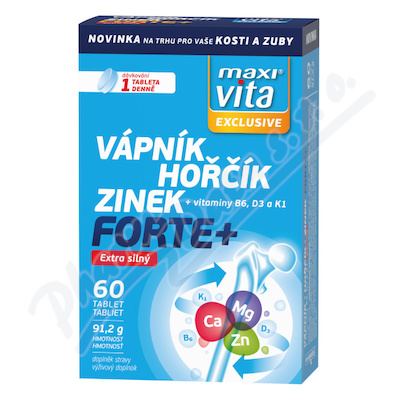 Maxi Vita Exclusive vápník+hořčík+zinek forte+ 60 tablet