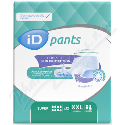 iD Pants Bariatric XXL Super plenkové kalhotky navlékací 12 ks