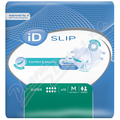 iD Slip Medium Super kalhotky absorpční lepící 15 ks