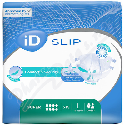 iD Slip Large Super  kalhotky absorpční lepící 15 ks