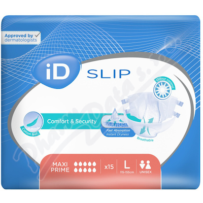 iD Slip Large Maxi Prime kalhotky absorpční lepící 15 ks