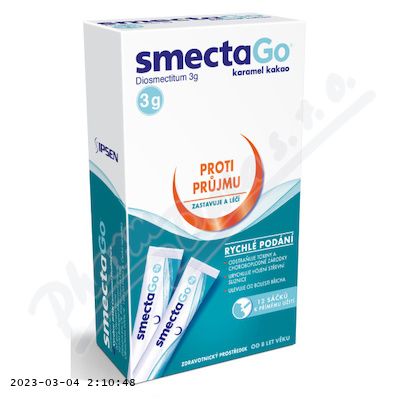 SmectaGo karamel kakao 3 g 12 sáčků
