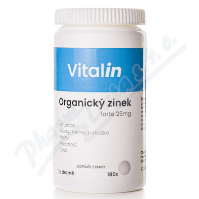 Vitalin Organický zinek forte 180 tablet