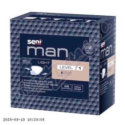 Seni Man Light level 1 vložky pro muže 15 ks