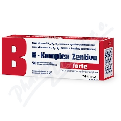 Zentiva B-komplex forte 20 potahovaných tablet