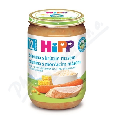 Hipp Menu Bio Zelenina s krůtím masem 220 g