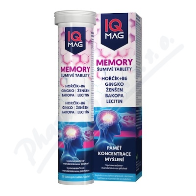 Iq Mag Memory Paměť, koncentrace, myšlení 20 šumivých tablet