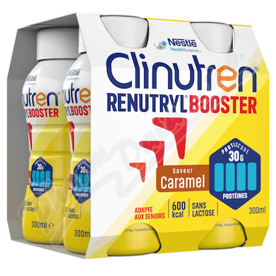 Clinutren Renutryl Booster Karamelová příchuť 4x300ml