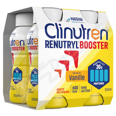 Clinutren Renutryl Booster Vanilková příchuť perorální roztok 4x300ml