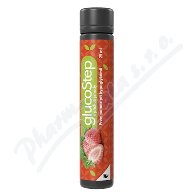 GlucoStep jahoda První pomoc při hypoglykémii 25 ml