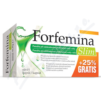 Forfemina Slim odvodnění těla 75 Kapslí Akční balení
