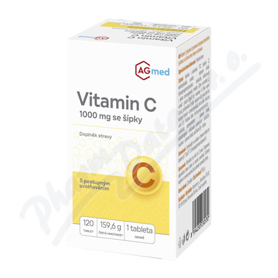 Vitamin C 1000 mg se šípky 120 tablet Agmed