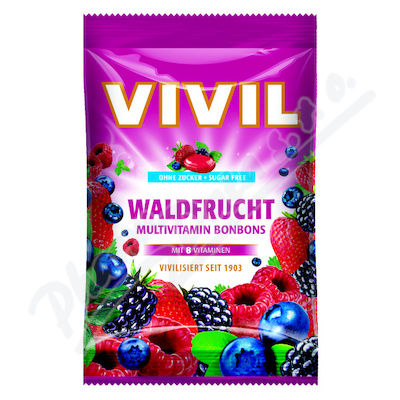 Vivil Lesní plody multivitamínové bonbóny bez cukru 120 g
