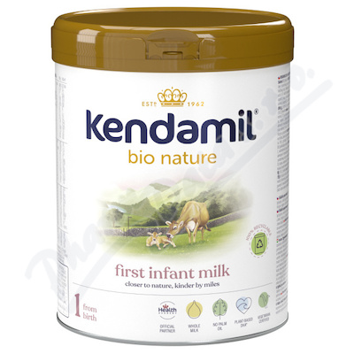 Kendamil Bio nature Počáteční kojenecké mléko 1 DHA+ 800 g
