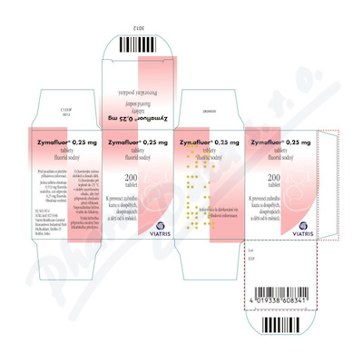 Zymafluor 0,25 mg 200 neobalených tablet