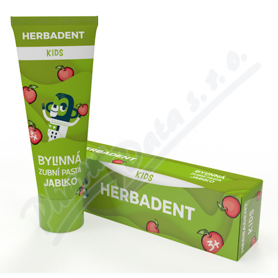 Herbadent Kids Bylinná zubní pasta jablko 75 g