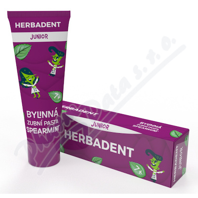 Herbadent Junior Bylinná zubní pasta spearmint 75 g