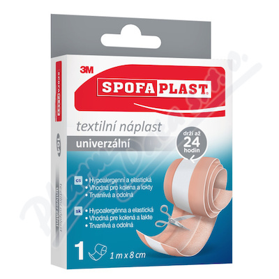 3M Spofaplast 164 Textilní elastická náplast univerzální 1mx8cm