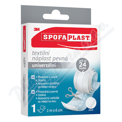 3M Spofaplast 254 Textilní náplast pevná univerzální 1mx6cm