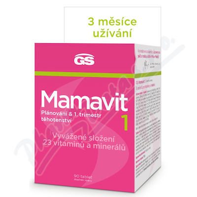 GS Mamavit 1 Plánování a 1.trimestr 90 tablet