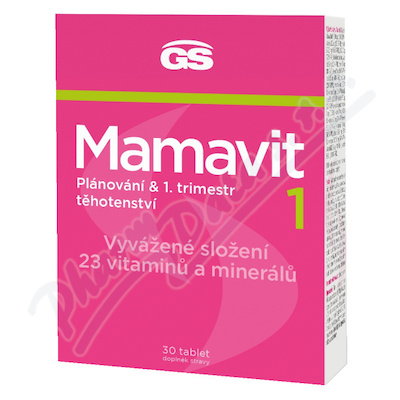 GS Mamavit 1 Plánování a 1.trimestr 30 tablet