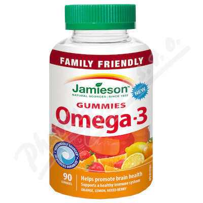Jamieson Gummies Omega-3 90 želatinových pastilek