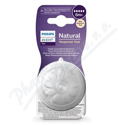 Avent Natural Response 5 savička rychlý průtok 6m+ 2 kusy