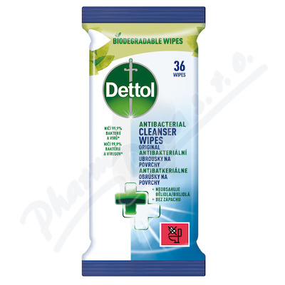 Dettol Antibakteriální ubrousky na povrchy 36 kusů