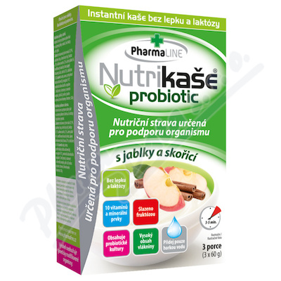 Nutrikaše Probiotic s jablky a škořicí 3x60 g