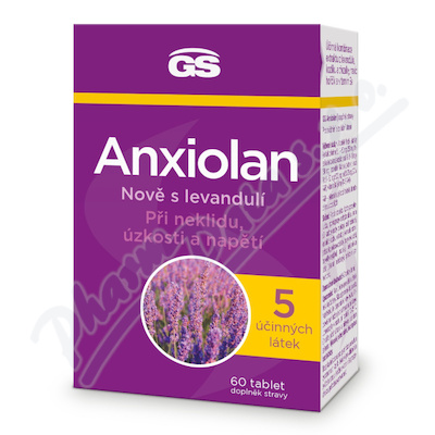 GS Anxiolan s levandulí 60 tablet