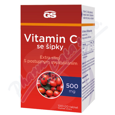 GS Vitamin C500 se šípky 100+20 tablet