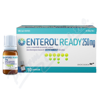 Enterol Ready 250 mg perorální suspenze 10x8ml